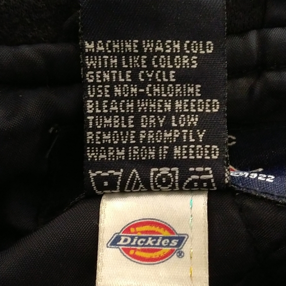 Men's Hooded Jacket XL Blue Plaid Quilted Lining Authentic Dickies Workwear Zip - Picture 8 of 8